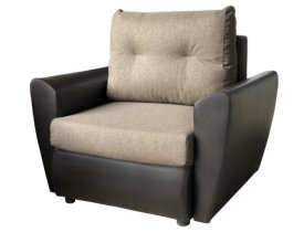 Кватро 4 (коричневый) (рогожка) / Кожзам (коричневый) SL