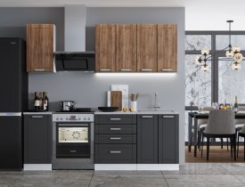 Дуб крафт табачный/Графит