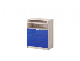 Ясень светлый / Тёмно-синий металлик