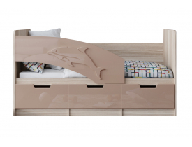 Латте глянец / Ясень шимо светлый (левый)