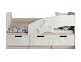 Белый глянец / Ясень шимо светлый (правый)