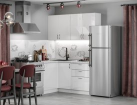 Белый глянец МДФ, фрезеровка - мыло SL